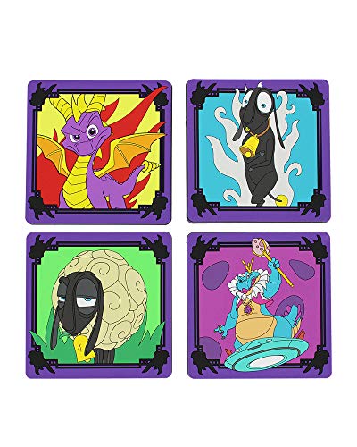 Spyro The Dragon - Juego de 4 moldes de Silicona para repostería