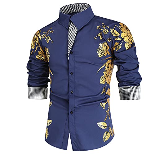 SSBZYES Camisa de Manga Larga para Hombre Camiseta de Manga Larga para Hombre Camisa de Fondo Camisa de Manga Larga de Gran tamaño Camisa para Hombre Cárdigan Top Casual para Hombre