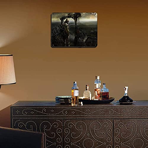 Stalker Game - Póster retro de metal para decoración de pared (30 x 40 cm)