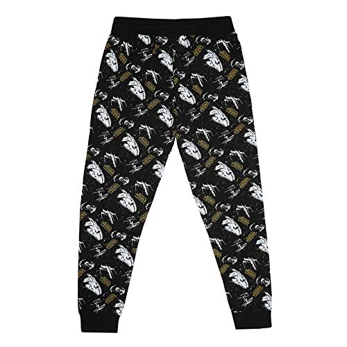 Star Wars Conjunto de Pijama con Logotipo de la Estrella de la Muerte Juego, Multicolor, Large (Pack de 2) para Hombre
