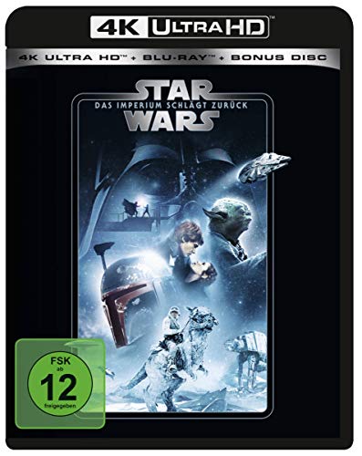 Star Wars - Das Imperium schlägt zurück (4K Ultra HD) (+ Blu-ray 2D) (+ Bonus-Blu-ray) [Alemania] [Blu-ray]