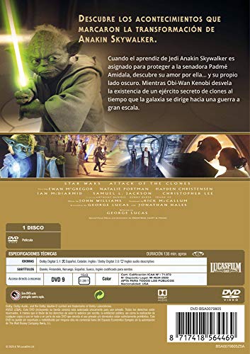 Star Wars Ep II. El ataque de los clones (Edición remasterizada) (DVD)