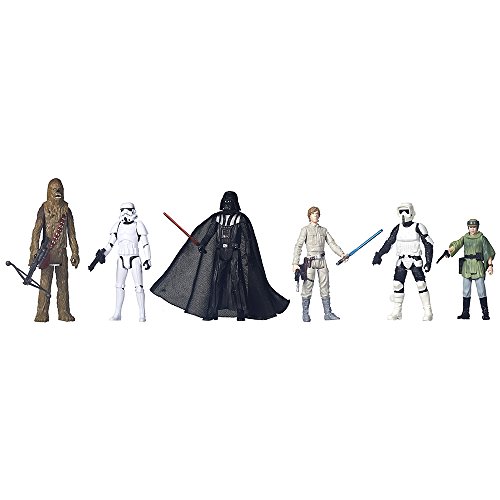 Star Wars figuras Set 6 Pack Saga Battle Pack (B5010) Episodio 1 – 3 personajes b4840