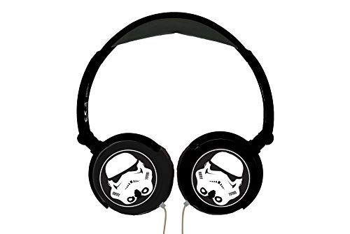 Star Wars HP015SW Auriculares Estéreo, Diadema Ajustable Y Plegable, Casco Audio (Lexibook, color negro, 20,4 x 16,8 x 73 cm