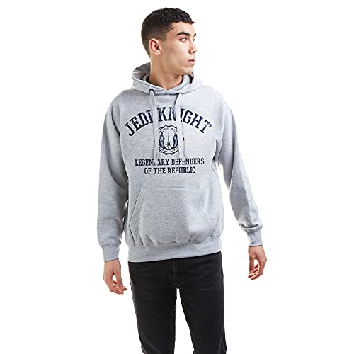Star Wars Jedi Knight Hoodie Sudadera con Capucha, Gris (Grey Heather Hgy), XXL para Hombre