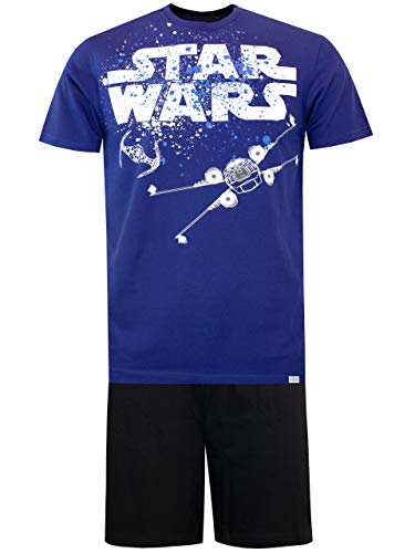 Star Wars Pijama para Hombre La Guerra de Las Galaxias Azul Size Small