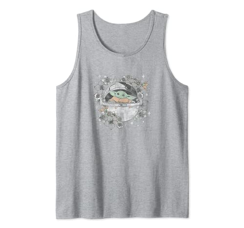 Star Wars The Mandalorian Floral Child Redux Camiseta sin Mangas