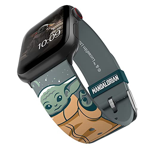 Star Wars: The Mandalorian – The Child Snow Smartwatch Band – Licencia oficial, compatible con Apple Watch (no incluido)