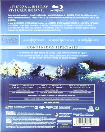 Star Wars Trilogía Episodios Iv-Vi (2011) [Blu-ray]