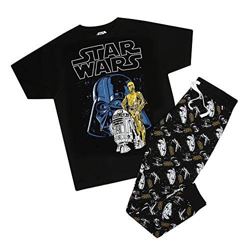 Star Wars Vader & Droids-Conjunto de Pijama Juego, Multicolor, X-Large para Hombre