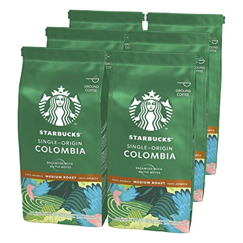 Starbucks Single Origin Colombia Café molido De Tostado Medio 6 Bolsa de 200g