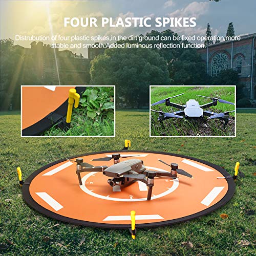 STARTRC Drone Landing Pad Universal Waterproof D 80 cm / 32 '' Pads portátiles de Aterrizaje Plegables para dji Air 2S /dji FPV/dji Mavic Air 2/Mini 2 /Mavic 2 Pro/Zoom/Mavic Mini Drone (80CM)
