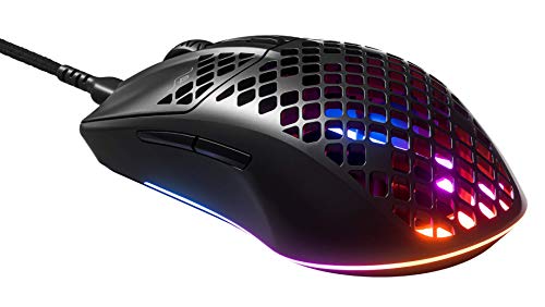 SteelSeries Aerox 3 - Ratón de Gaming Ligero - Sensor Óptico TrueMove Core de 8.500 CPI - Diseño Ligero y Resistente al Agua - Negro