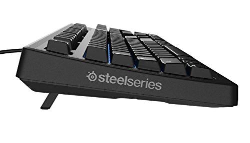 SteelSeries Apex 100, Teclado para Juegos, con retroiluminación Azul, Teclas Macro, Gestión de Software, (PC/Mac) - Disposición US QWERTY