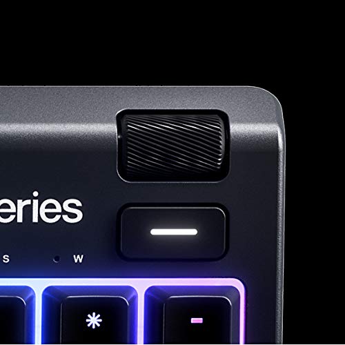 SteelSeries Apex 3 - Teclado RGB para gaming (Iluminación RGB de 10 zonas, reposamuñecas magnético superior) Teclado QWERTY Español