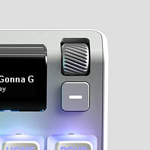 SteelSeries Apex 7 TKL Ghost - Teclado mecánico para Gaming - Pantalla Inteligente OLED - Lineal y silencioso - Teclas de Doble inyección PBT Estilo Pudding - Teclado Americano (QWERTY)