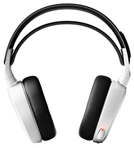 SteelSeries Arctis 7 Auriculares De Juego, Inalámbricos Sin Pérdidas, Dts Headphone: X V2.0 Surround Para PC, Playstation 5 y PlayStation 4 - Blanco