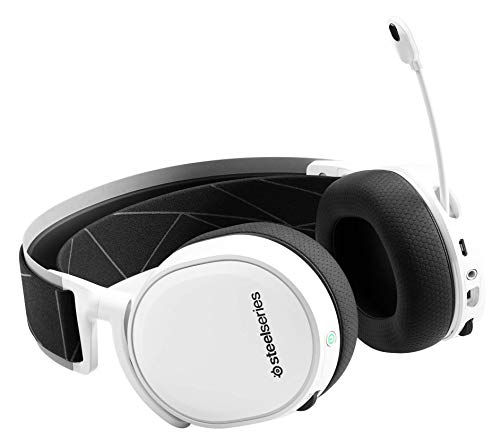 SteelSeries Arctis 7 Auriculares De Juego, Inalámbricos Sin Pérdidas, Dts Headphone: X V2.0 Surround Para PC, Playstation 5 y PlayStation 4 - Blanco