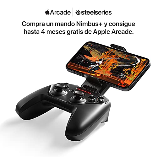 SteelSeries Nimbus+, Controlador de Juegos inalámbrico, Recargable, para iPhone / iPad / iPod / Apple TV