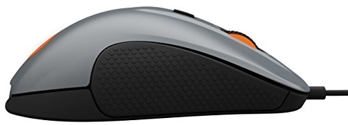 SteelSeries Rival 300 - Ratón óptico de juego, iluminación RGB, 6 botones, laterales de caucho, gestión de Software, (PC/Mac), gris cañón