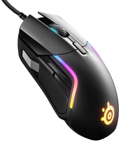 SteelSeries Rival 5 - Ratón gaming - Sensor óptico TrueMove Air de 18 000 CPI - 9 botones programables - 85 g de peso para competir