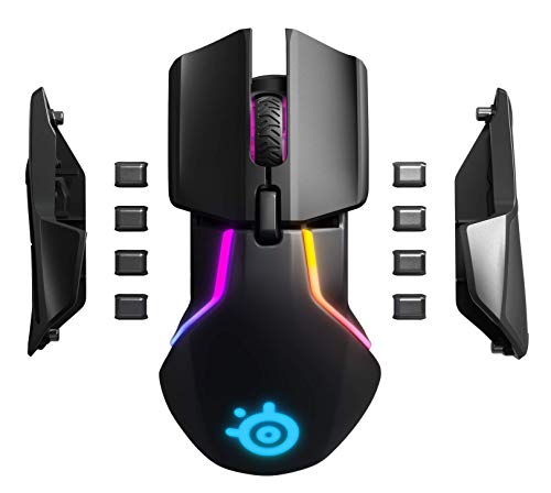 SteelSeries Rival 650 - Ratón de juego inalámbrico Quantum Wireless - Sensor óptico dual 12 000 CPI TrueMove3+ - Distancia de elevación personalizable (Reacondicionado)