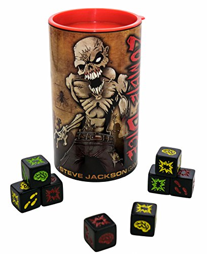 Steve Jackson EDGSJ02 Dados Zombies Juego de mesa, Versión en inglés