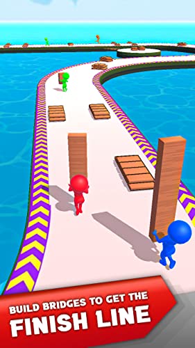 StickMan Shortcut Bridge Stacky Runner Race 3D - Collect and Giant Stack Run to Build Bridge over Water Running Game