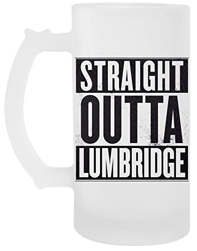Straight Outta Lumbridge Old School Transparente Cerveza Taza Transparent Beer Mug