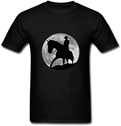 Streetwear Redemption Rides at Night Red Dead 2 Game Movie Men Funny T Shirt Birthday Gift Round Neck Pure Cotton Tees_3373