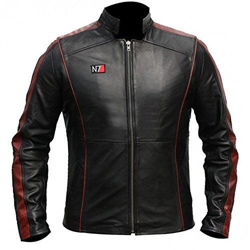 Style Up Ltd Mass Effect 3 N7 Commander Shepard - Chaqueta de piel sintética