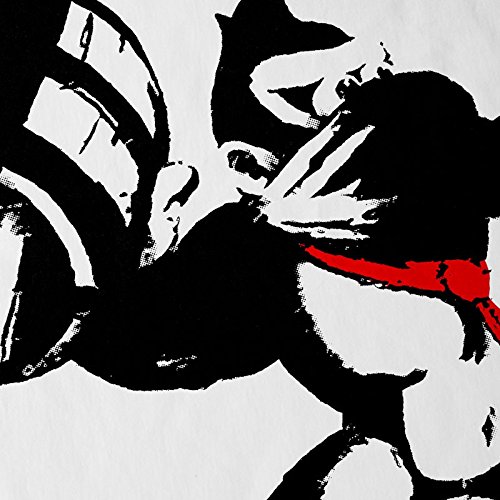 style3 Grafiti Kong Camiseta de Tirantes para Hombre Tank Top Donkey Pop Art Banksy Geek SNES Wii u Nerd Gamer, Talla:L