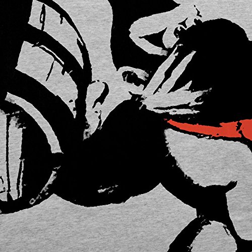 style3 Grafiti Kong Camiseta para Mujer T-Shirt Donkey Pop Art Banksy Geek SNES Wii u Nerd Gamer, Color:Gris Brezo, Talla:XXL
