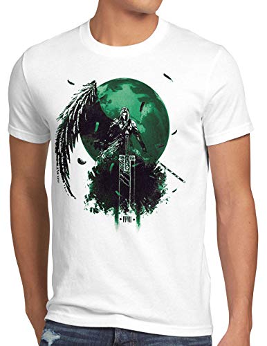 style3 Sephiroth VII Camiseta para Hombre T-Shirt Fantasy Avalanche Juego de rol PS iOS japón, Talla:XL