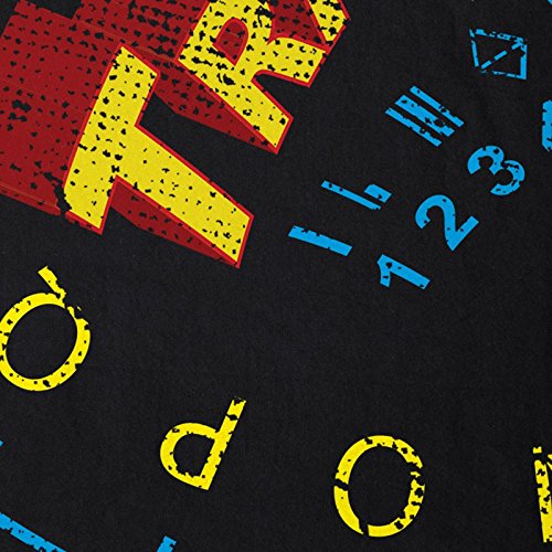 style3 Sheldon Kryptoniana Traductor Camiseta para Mujer T-Shirt Code traducción, Color:Negro, Talla:XXL