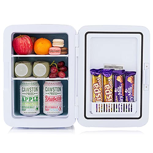 Subcold - Refrigerador y calentador Ultra 10 – Mini Nevera 10 litros, 3.a Generación, Compacto, portátil y silencioso, Opciones de alimentación CA + CC (Gris) (Grey)