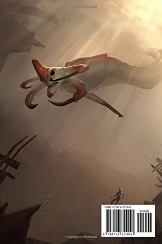 Subnautica Reaper Leviathan Notebook: - 110 Pages, In Lines, 6 x 9 Inches
