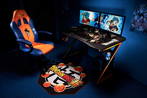 Subsonic - Asiento de Juego Sillón Gamer ergonómico, Silla Gaming giratoria de Oficina, con Licencia Oficial DBZ Dragon Ball Super San Goku, Naranja y Azul (PS4)