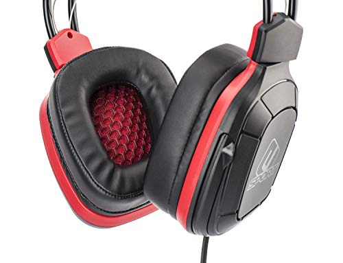 Subsonic - Auriculares para jugador con micrófono, Pro Gaming 50, esport rojo (PS4 Slim /Pro / Xbox One / PC / Nintendo Switch - esport rojo