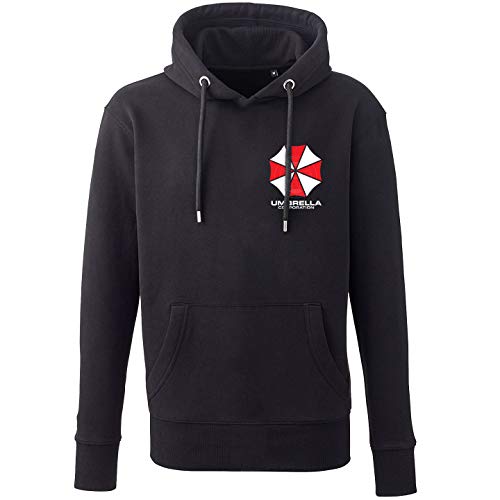 Sudadera con capucha con diseño de Resident Evil Umbrella Corp, talla S a 3 XL negro negro talla única