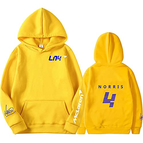 Sudadera con Capucha Landoo-Norris Hoodie Otoño Invierno Formula One Racer F1 Team Racing Fans Logo del Equipo Hombres/Mujeres Gran Tamaño
