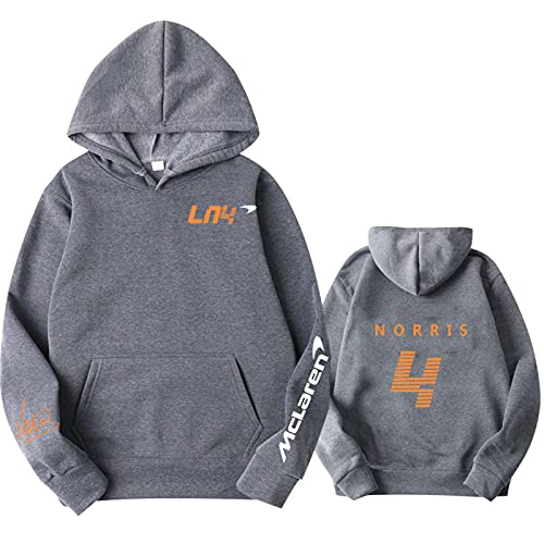 Sudadera con Capucha Landoo-Norris Hoodie Otoño Invierno Formula One Racer F1 Team Racing Fans Logo del Equipo Hombres/Mujeres Gran Tamaño