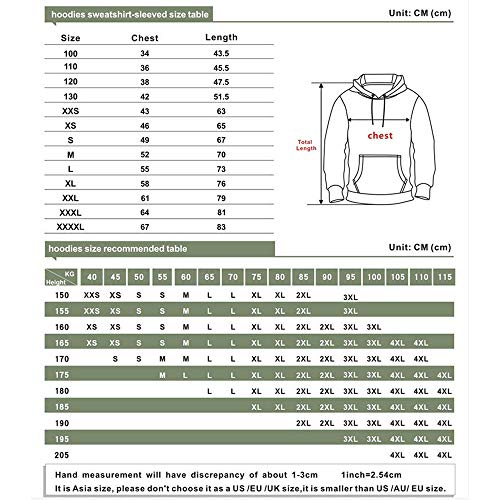 Sudadera con Capucha para Hombre Jojos Bizarre Adventure Comic 3D Full Color Print Top Cosplay Suéter De Manga Larga Casual con Capucha (Adulto, Niño)