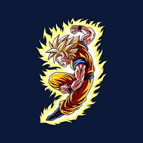 Sudadera con capucha para niños Goku War Dragon Ball Z azul marino 5-6 Años