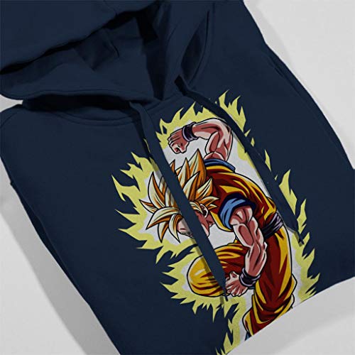 Sudadera con capucha para niños Goku War Dragon Ball Z azul marino 5-6 Años