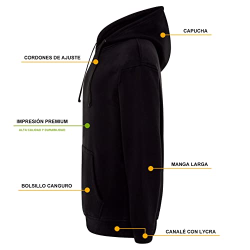 Sudadera Parodia Divertida del Juego del Calamar Game Over - Negro, L