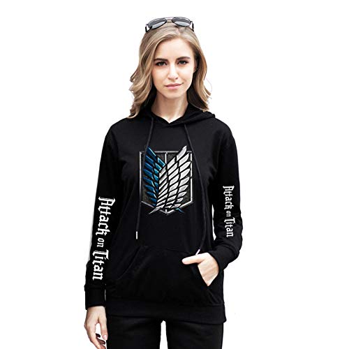 Sudadera unisex con capucha Attack on Titan Manga Survey Corps Wings of Freedom AOT Anime Cosplay Levi con capucha