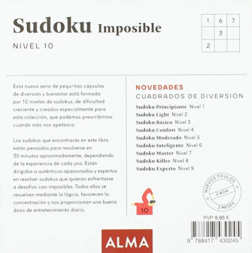 Sudoku imposible. Nivel 10: 25 (Cuadrados de diversión)