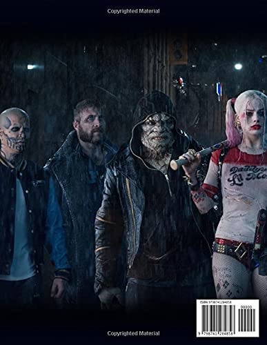 Suicide Squad Coloring Book: 30+ Coloring Pages. Interesting coloring book, unique illustrations, suitable for all ages to help increase brightness and reduce stress.