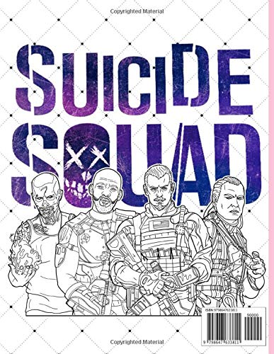 Suicide Squad Coloring Book: Creative Suicide Squad Coloring Books For Adults, Boys, Girls. (Colouring Pages For Stress Relief)